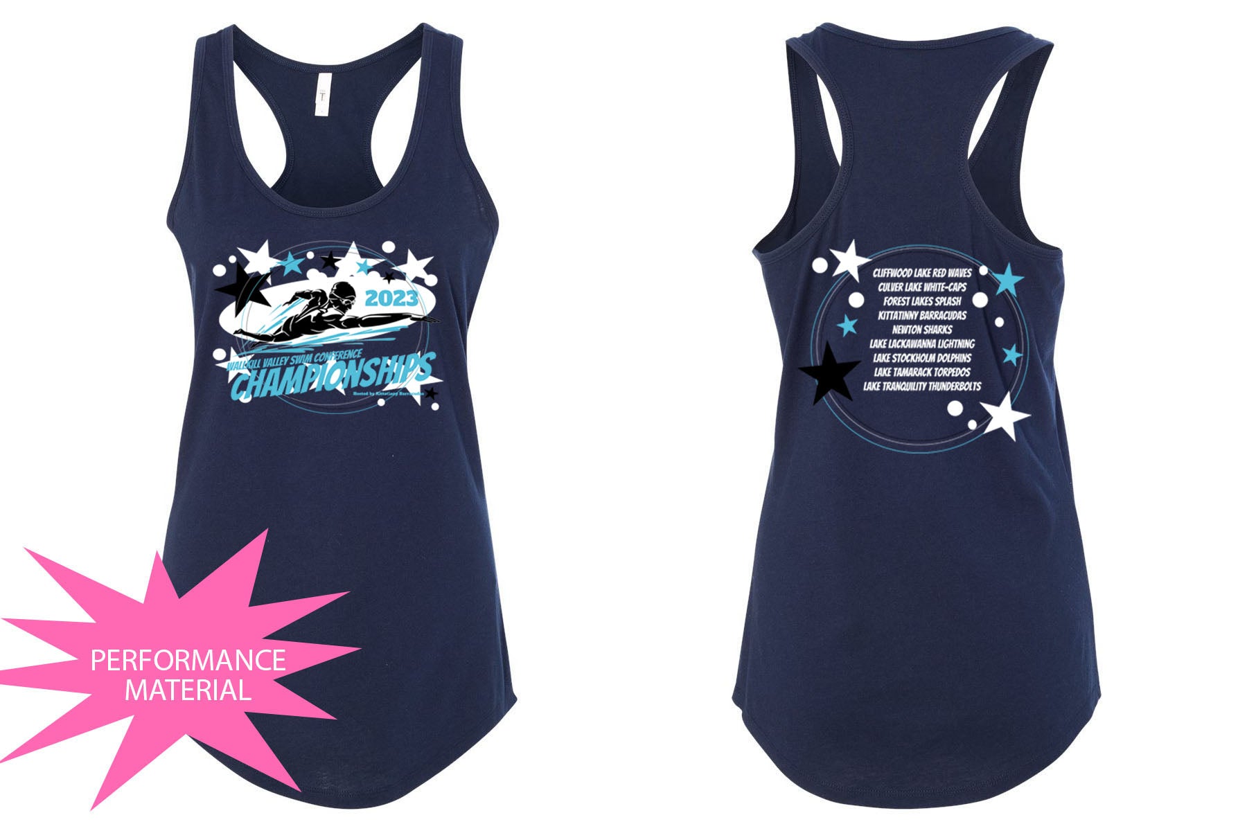 Barracudas Performance Racerback Tank Top