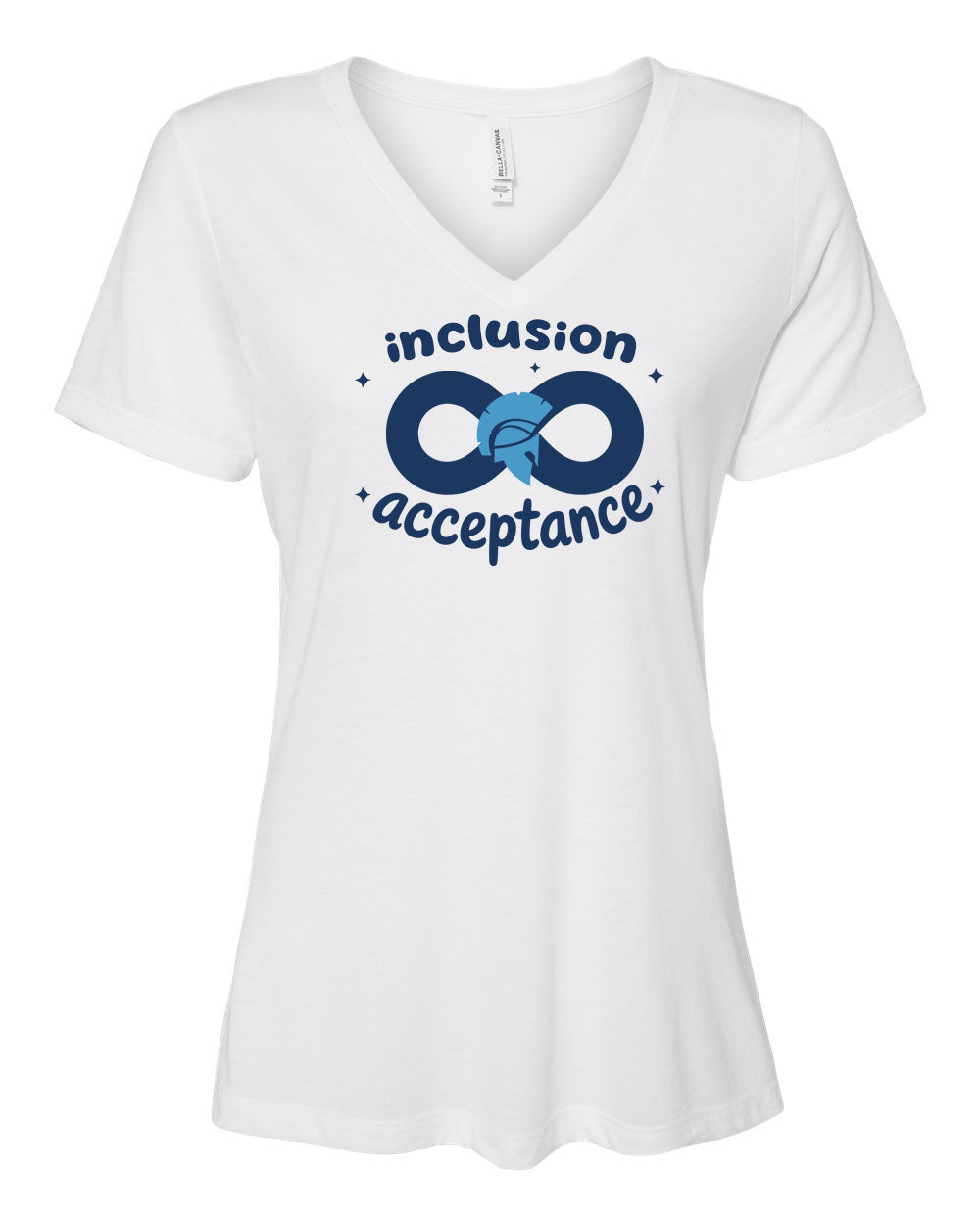 Sparta School inclusion and acceptance V-neck T-Shir