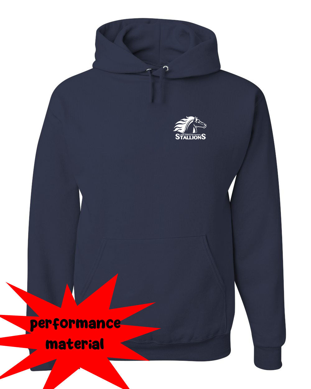 NMB Christian School Uniform Performance Hooded Sweatshirt Design 2