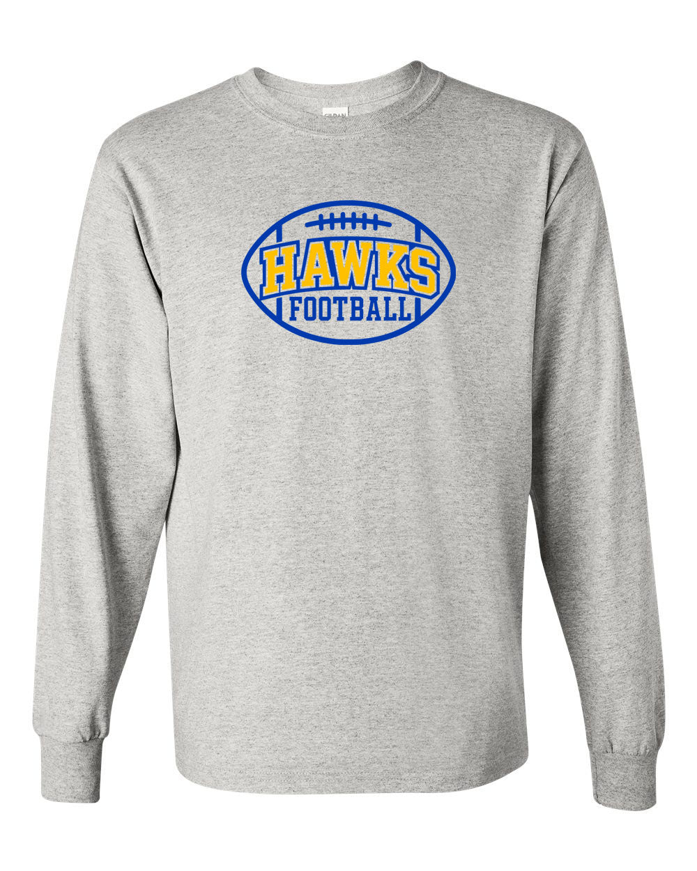 Hawks Football Long Sleeve Shirt Design 1