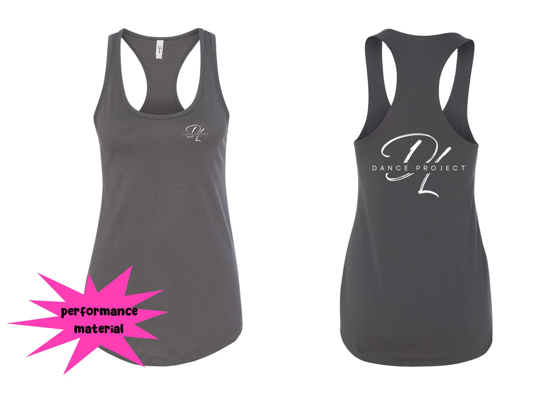 DL Dance Project Performance Racerback Tank Top Design 2