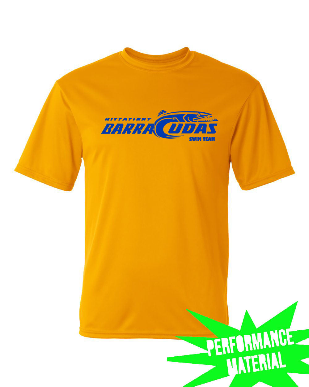 Barracudas Performance Material T-Shirt Design 1
