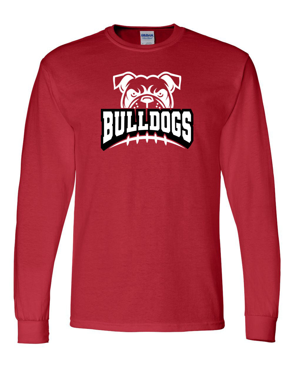 Bulldogs Football Long Sleeve Shirt Design 1