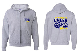 Burlington Edison Cheer design 3 Zip up Sweatshirt