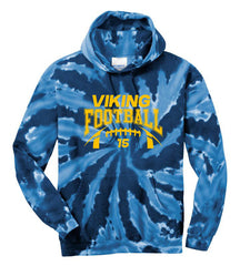 Viking football Tie-Dye Hooded Sweatshirt Design 8