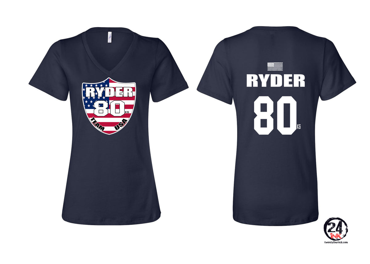 Ryder Wrestling Team USA V-neck T-Shirt