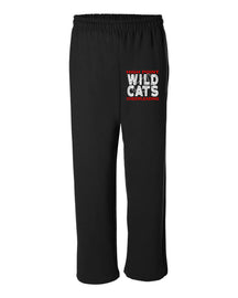Wildcats Cheer Design 1 Open Bottom Sweatpants
