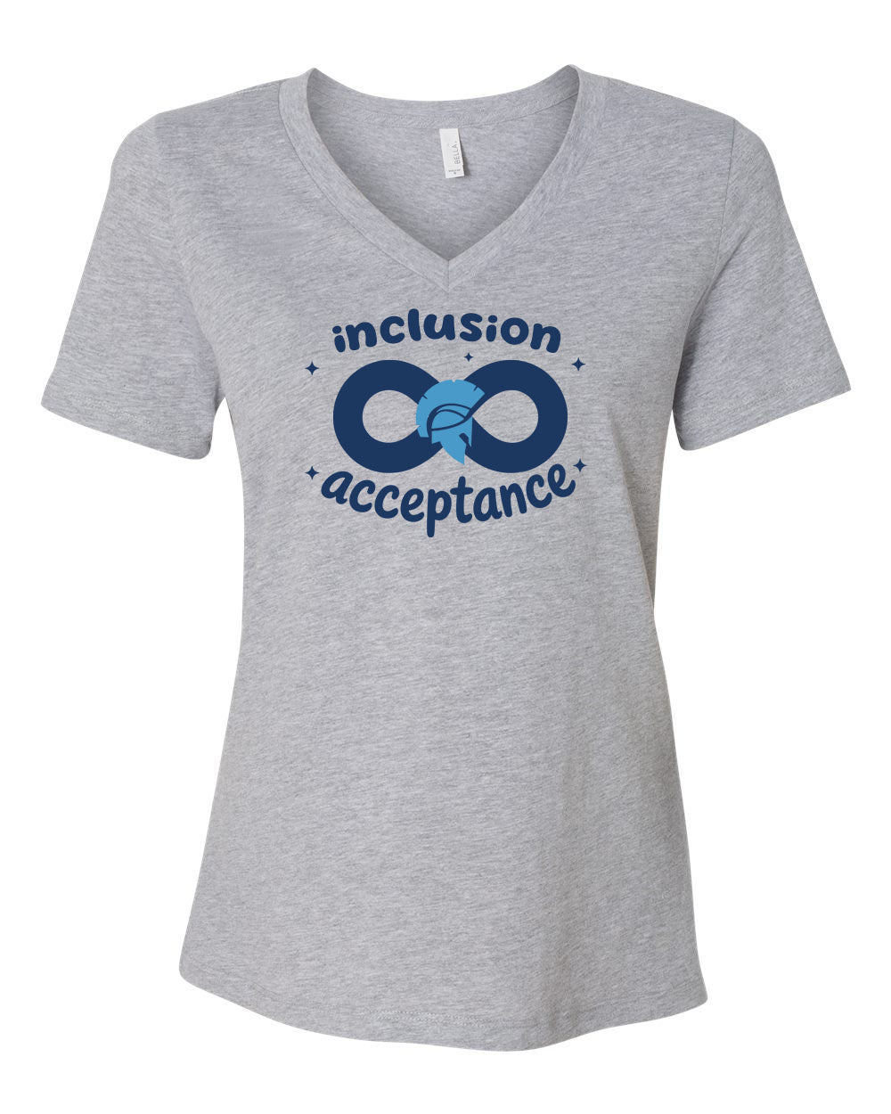 Sparta School inclusion and acceptance V-neck T-Shir