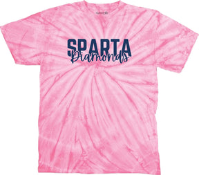 Sparta Diamonds Design 3 Tie Dye t-shirt
