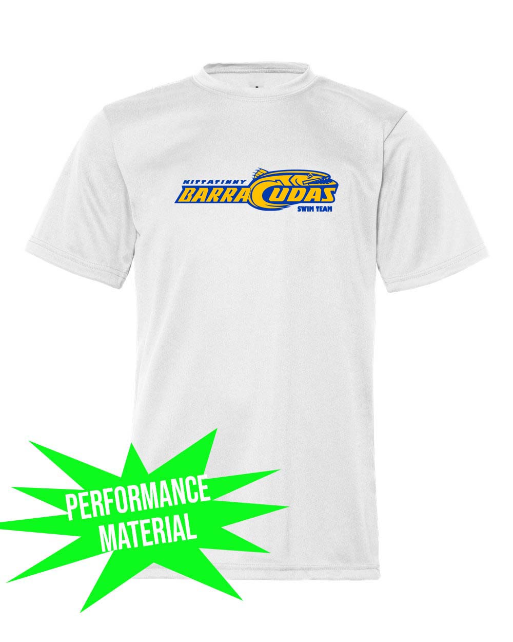 Barracudas Performance Material T-Shirt Design 1