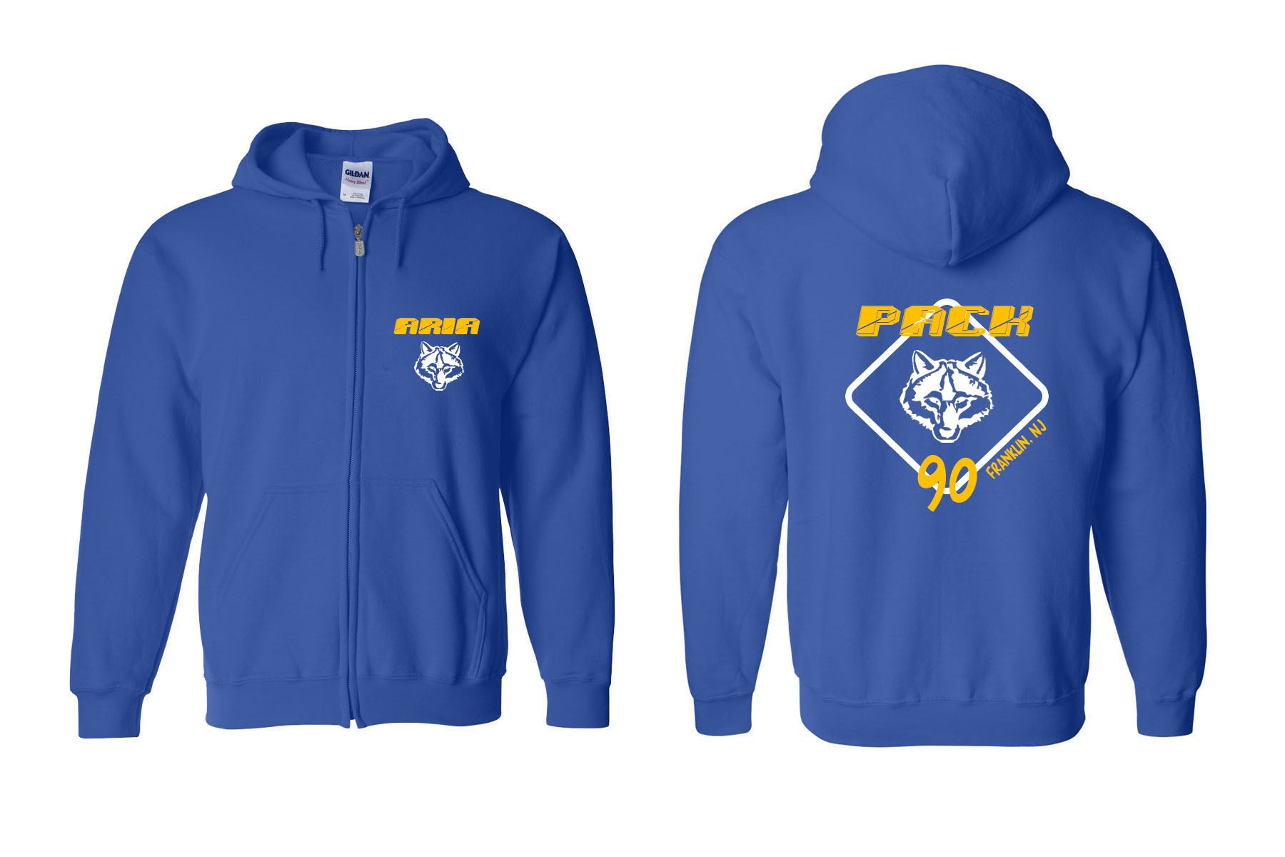 Cub Scout Pack 90 Design 2 Zip up