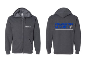 Mustangs design 13 Zip up Sweatshirt