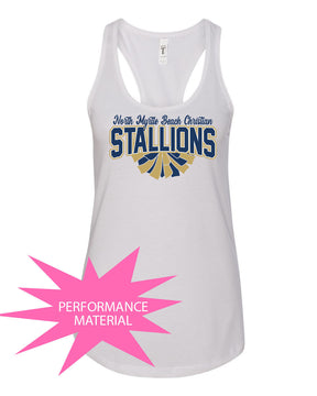 NMB Christian Cheer Performance Racerback Tank Top Design 1
