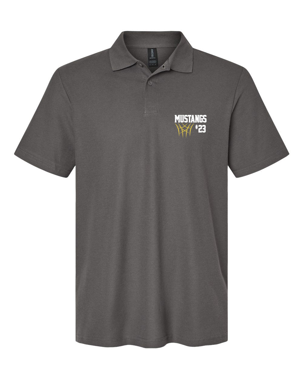 Mustangs Basketball design 8 Polo T-Shirt