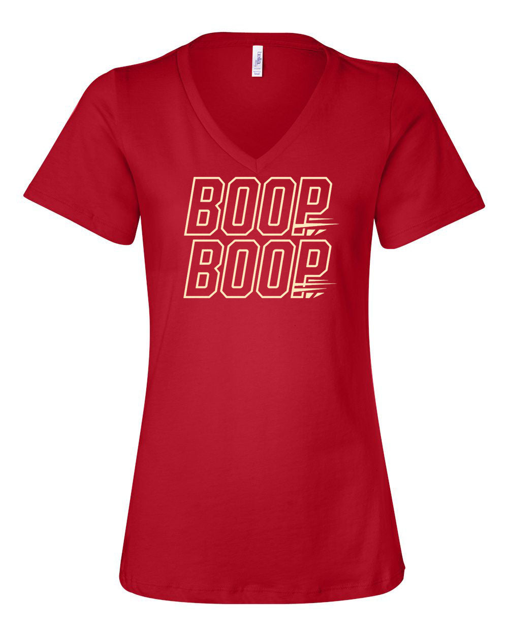 Boop V-neck T-shirt Design 4