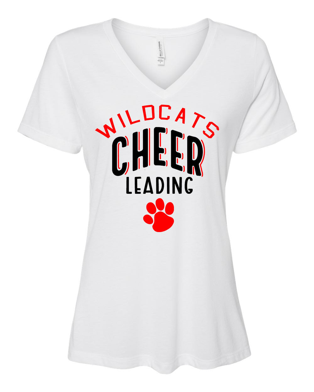 Wildcats Cheer Design 5 V-neck T-Shirt