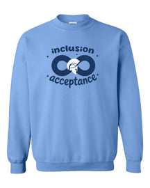 Inclusion and Acceptance Design 2026 non hooded sweatshirt