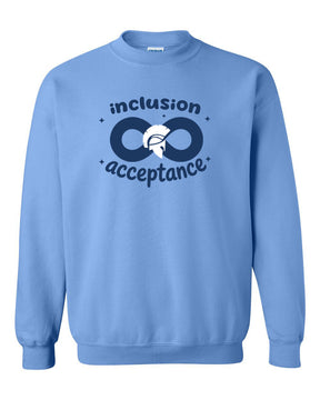 Inclusion and Acceptance Design 2026 non hooded sweatshirt
