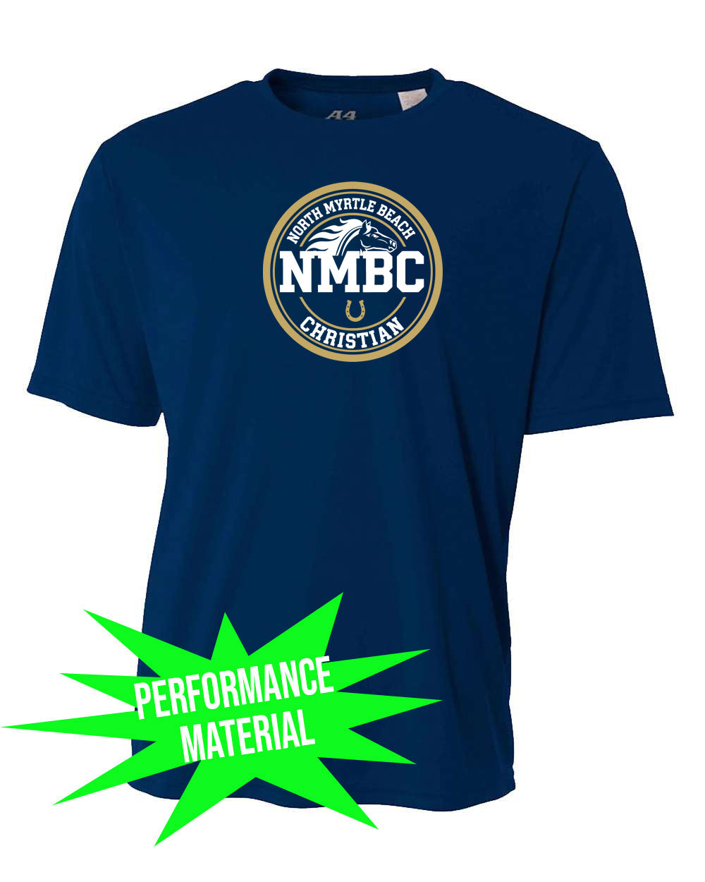 NMB Christian School Spiritwear Performance Material Shirt Design 3