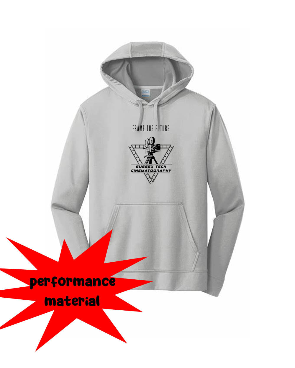 Sussex Tech Film Performance Hooded Sweatshirt Design 2