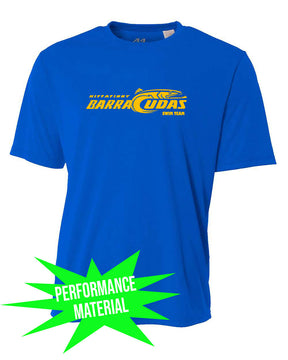 Barracudas Performance Material T-Shirt Design 1