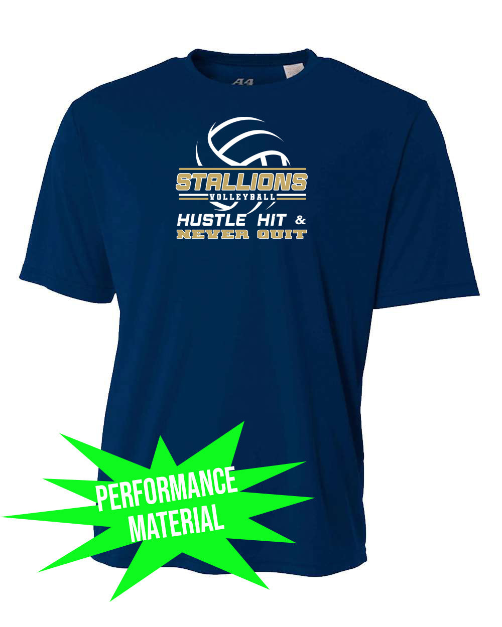 NMB Christian School Volleyball Performance Material Shirt Design 1
