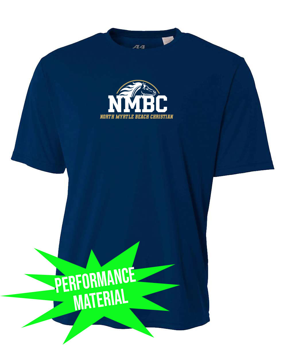 NMB Christian School Spiritwear Performance Material Shirt Design 4