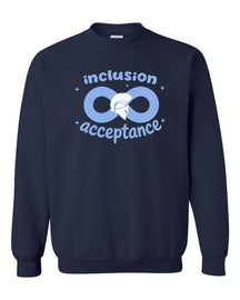 Inclusion and Acceptance Design 2026 non hooded sweatshirt