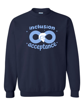 Inclusion and Acceptance Design 2026 non hooded sweatshirt