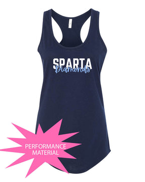 Sparta Diamonds Performance Racerback Tank Top Design 3