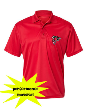 Falcons Football Performance Material Polo T-Shirt Design 5