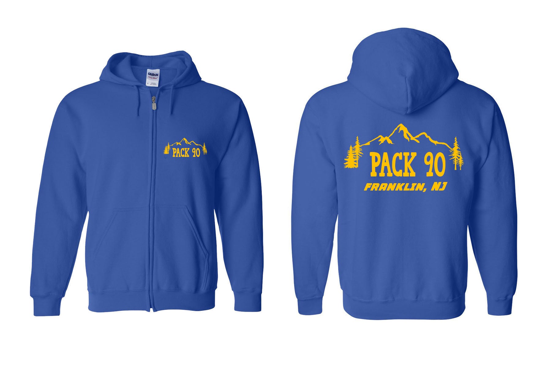 Cub Scout Pack 90 Design 1 Zip up