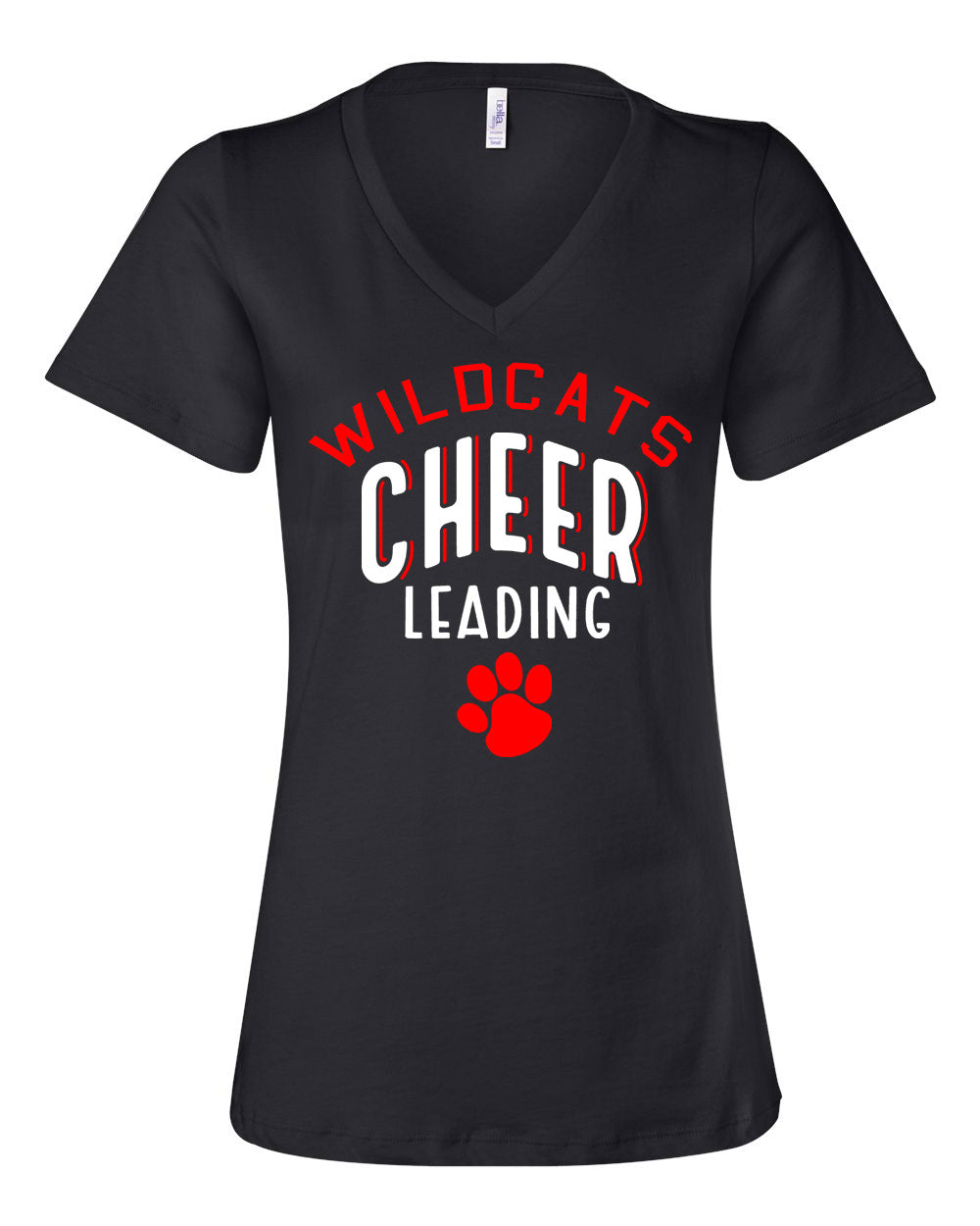 Wildcats Cheer Design 5 V-neck T-Shirt