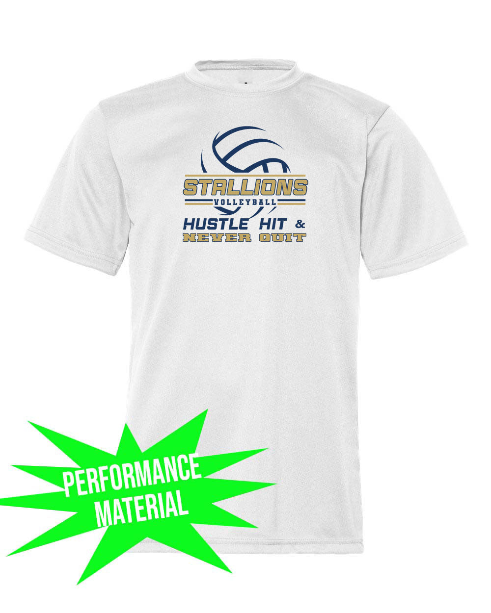 NMB Christian School Volleyball Performance Material Shirt Design 1