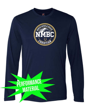 NMB Christian School Spiritwear Performance Material Long Sleeve Shirt Design 3