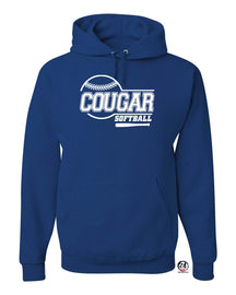 Cougars Softball Design 7 Hooded Sweatshirt