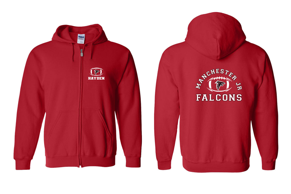 Falcons Football Zip up Sweatshirt Design 1
