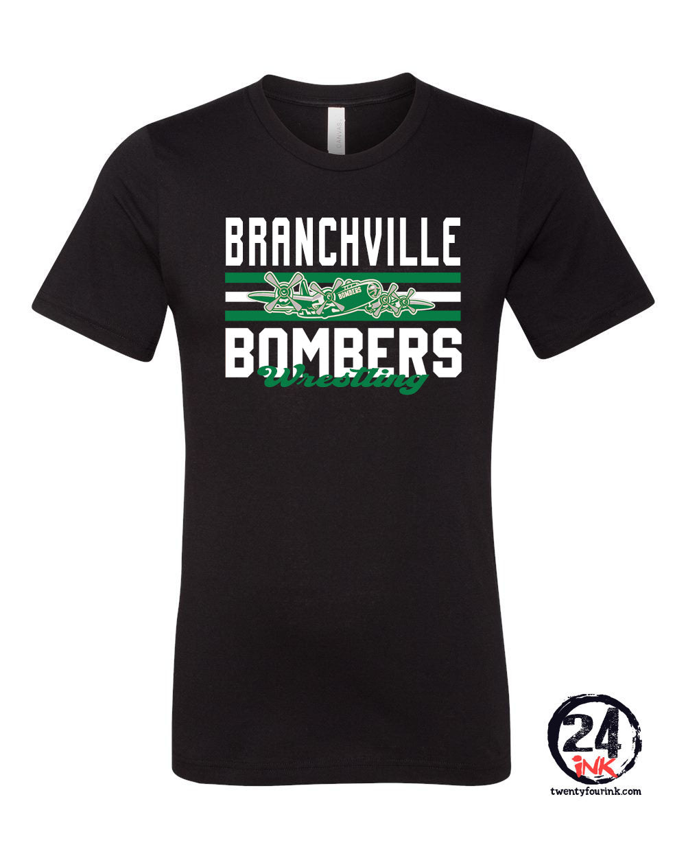 Branchville Bombers Wrestling Design 3 t-Shirt