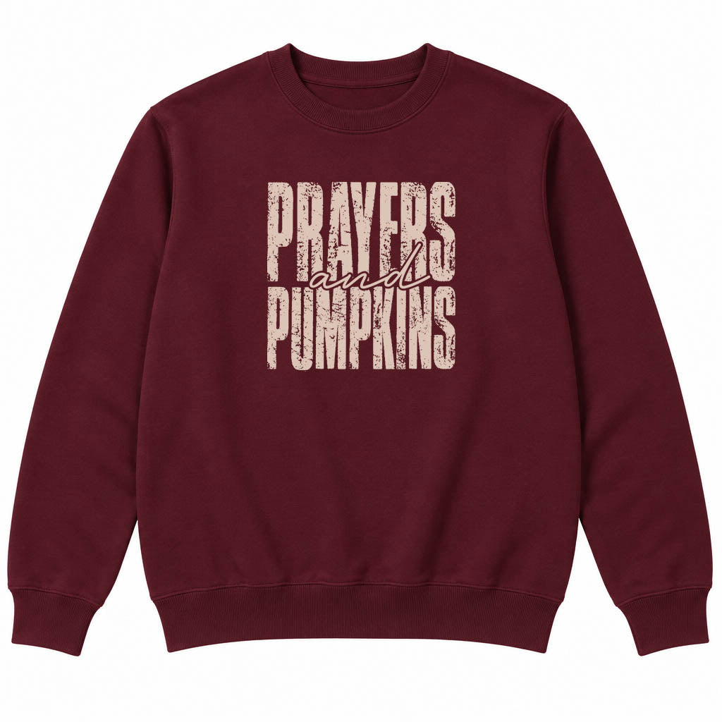 Fall Pumpkins and Prayers non hooded sweatshirt