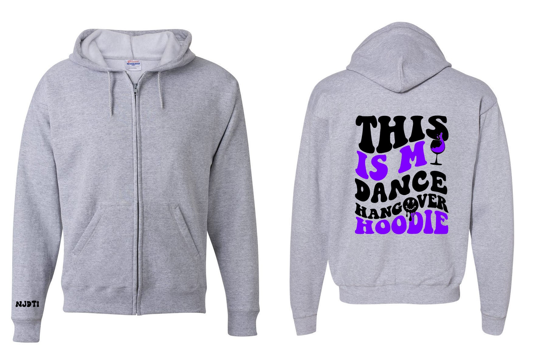 NJ Dance design 19 Zip up Sweatshirt