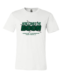 Green Thunder Softball Design 3 T-Shirt