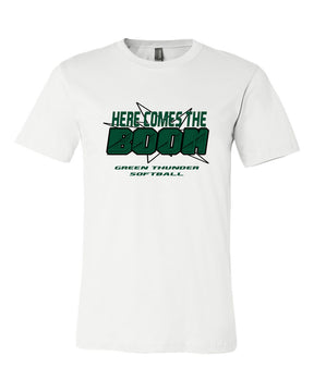 Green Thunder Softball Design 3 T-Shirt