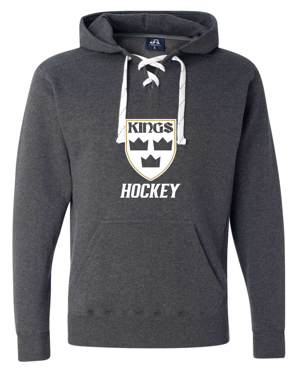 Kings Hockey Design 6 Hooded Sweatshirt with laces