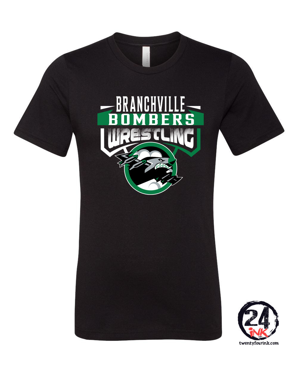 Branchville Bombers Wrestling Design 2 t-Shirt