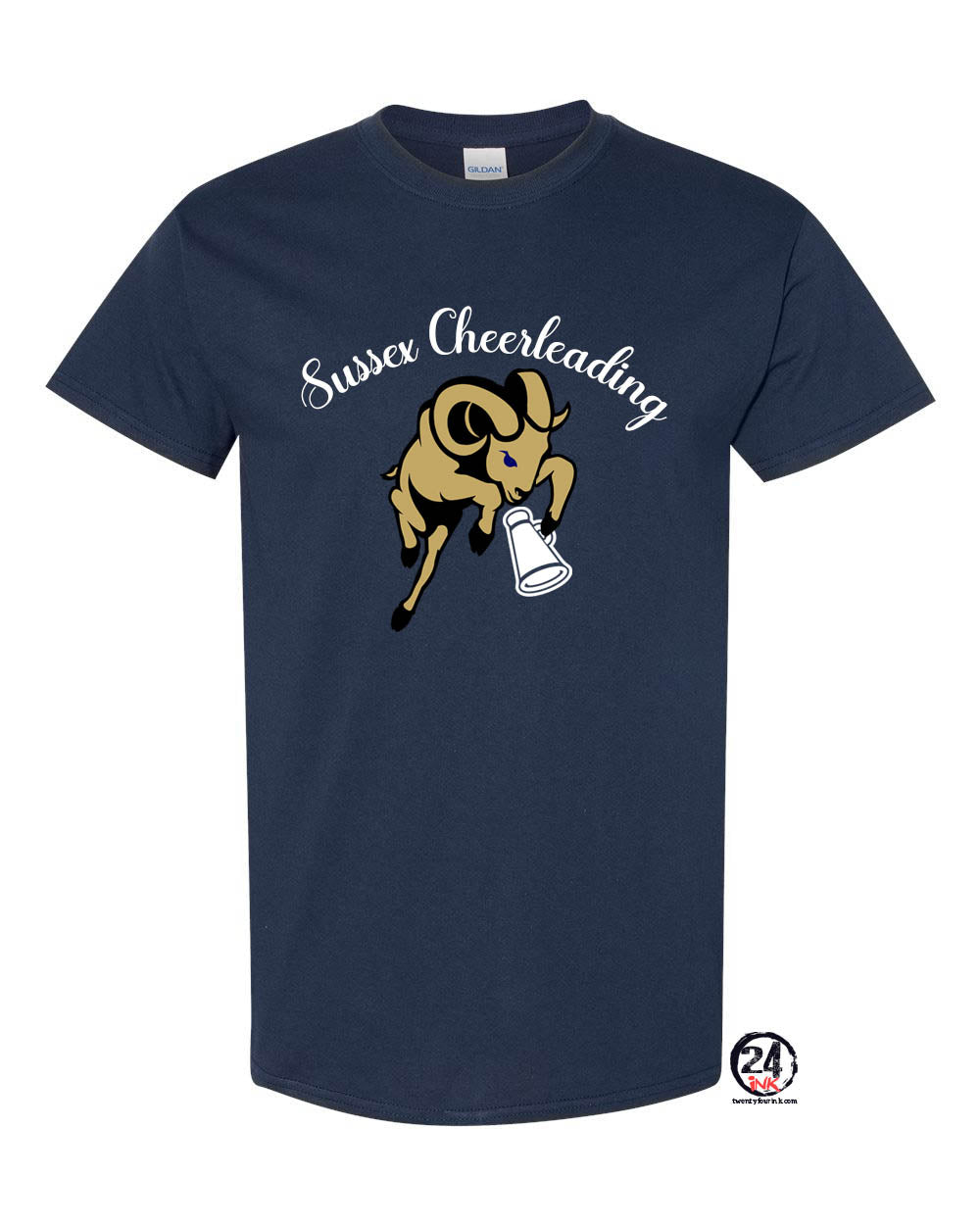 Sussex middle School Cheer design 3 T-Shirt