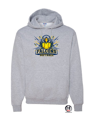 Falcons Softball Hooded Sweatshirt Design 1