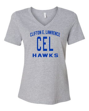 Clifton E. Lawrence V-neck T-shirt Design 3