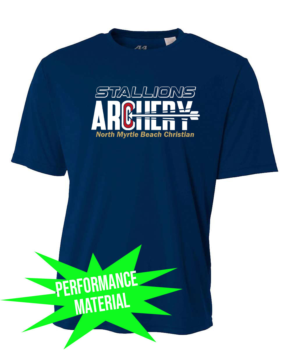 NMB Christian School Archery Performance Material Shirt Design 1