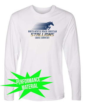 NMB Christian School Cross Country Performance Material Long Sleeve Shirt Design 1