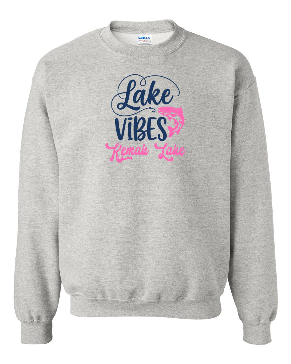 Kemah Lake Non Hooded Sweatshirt Design 3